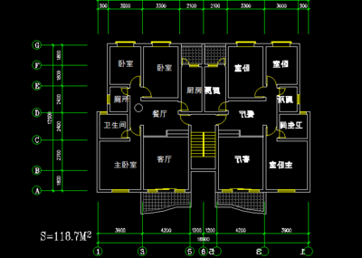 建筑設計住宅戶形平面圖分享與專業設計服務