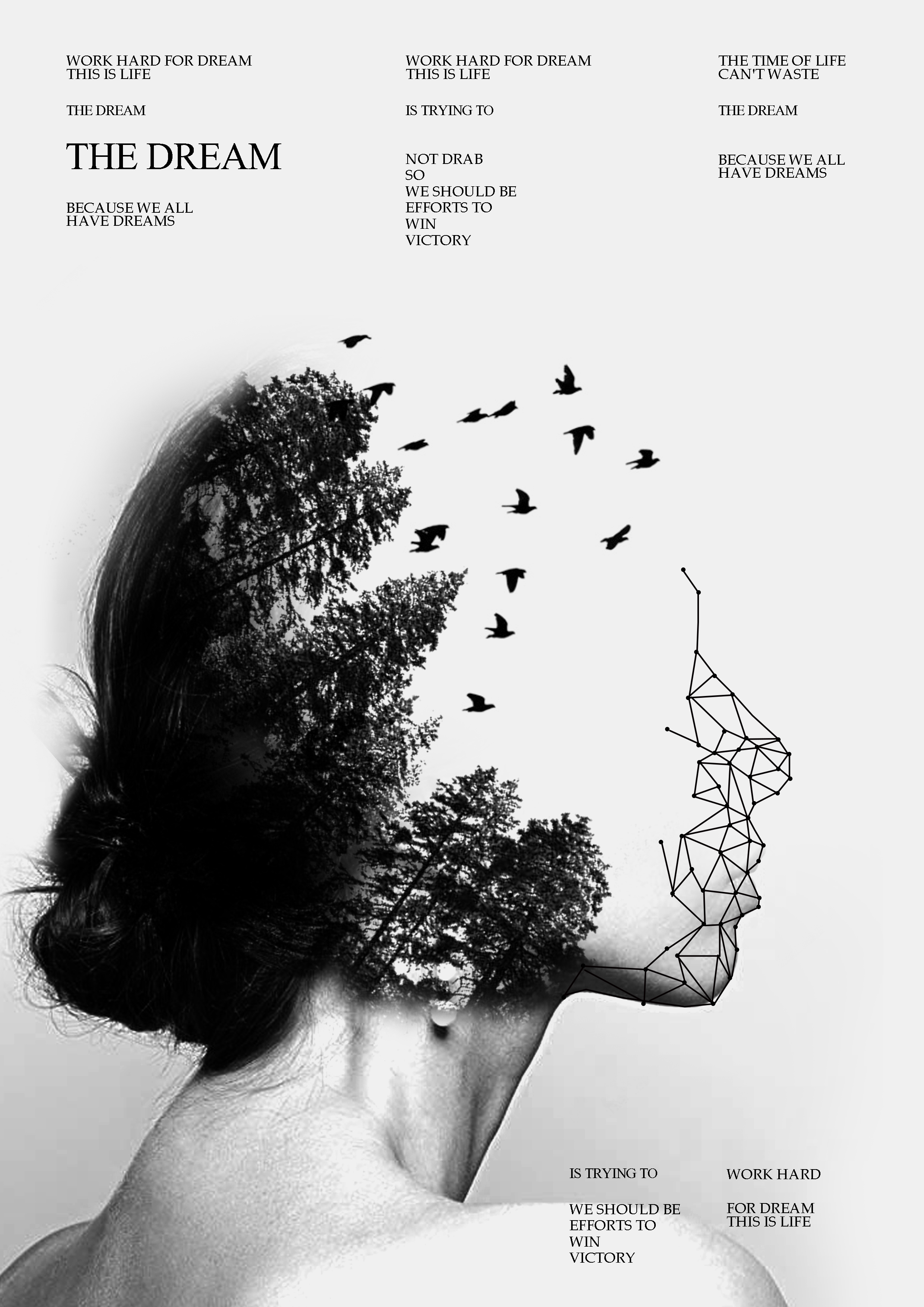 張煒哲的黑白灰創(chuàng)意海報(bào)設(shè)計(jì) 極簡(jiǎn)主義的平面藝術(shù)探索